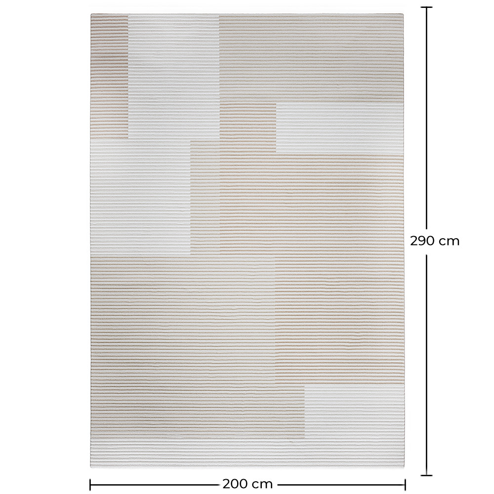 Tapete Grande com Design Contemporâneo e Moderno - Bege (290x200 cm) - Vistu image 10