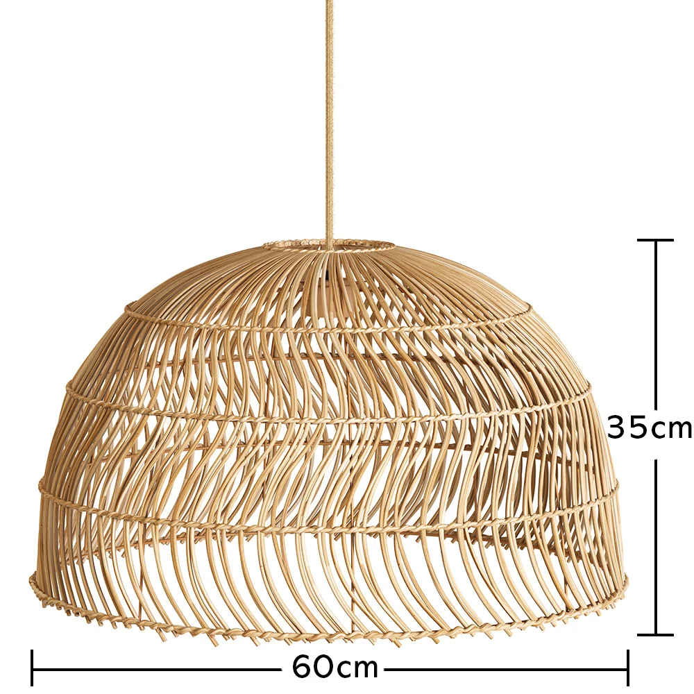 Lâmpada Pendente em Rattan - Boho Bali - Capril image 10