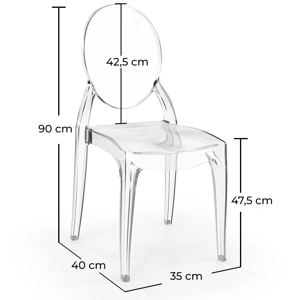 Cadeira de Jantar Transparente - Arthur image 10