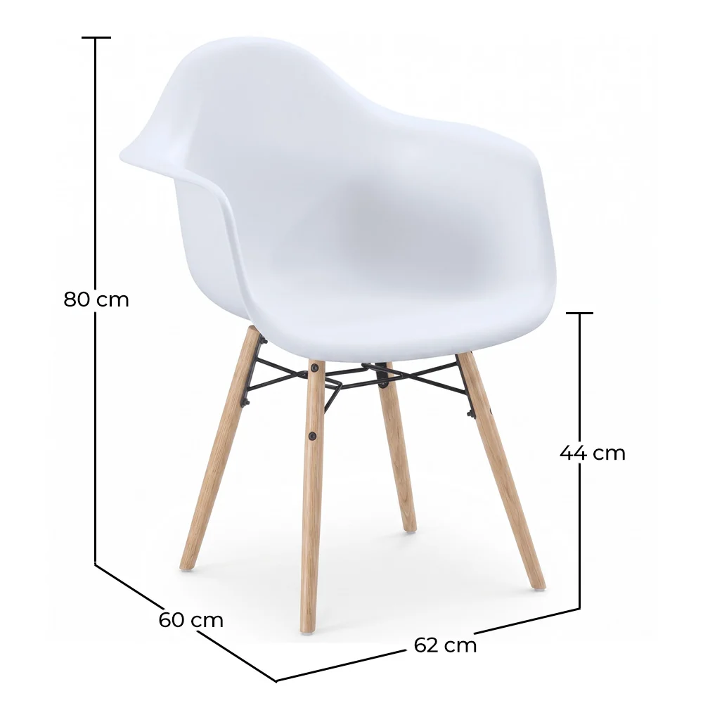 Cadeira de Jantar Design Escandinavo - Pés de Madeira - Nordika image 10