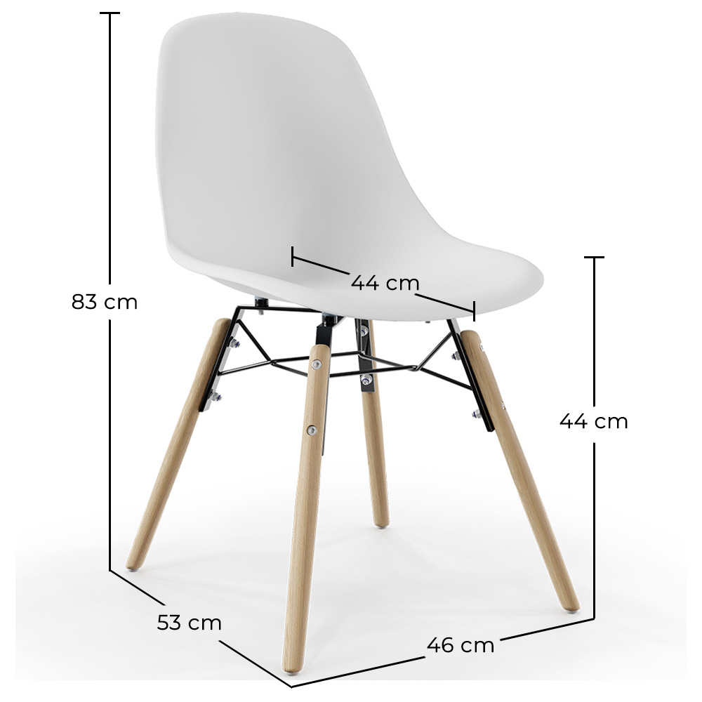 Cadeira de Jantar - Design Escandinavo - Pernas de Madeira - Skögur image 10