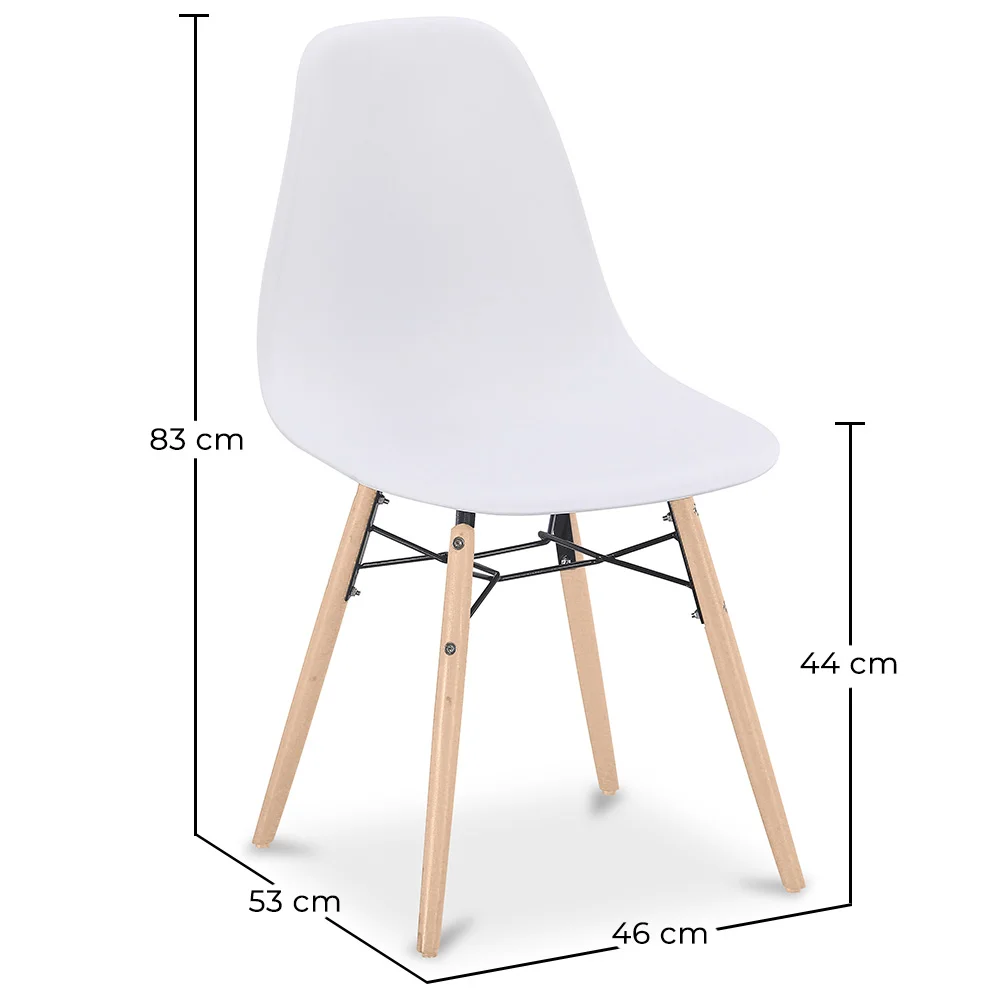 Cadeira de Jantar - Design Escandinavo - Pernas de Madeira - Skögur image 10