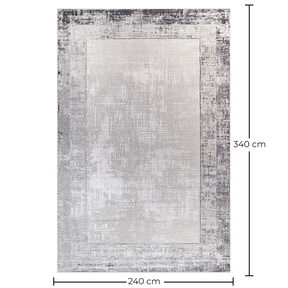 Tapete Grande com Design Contemporâneo e Moderno - Bege (240x 340 cm) - Marisol image 10