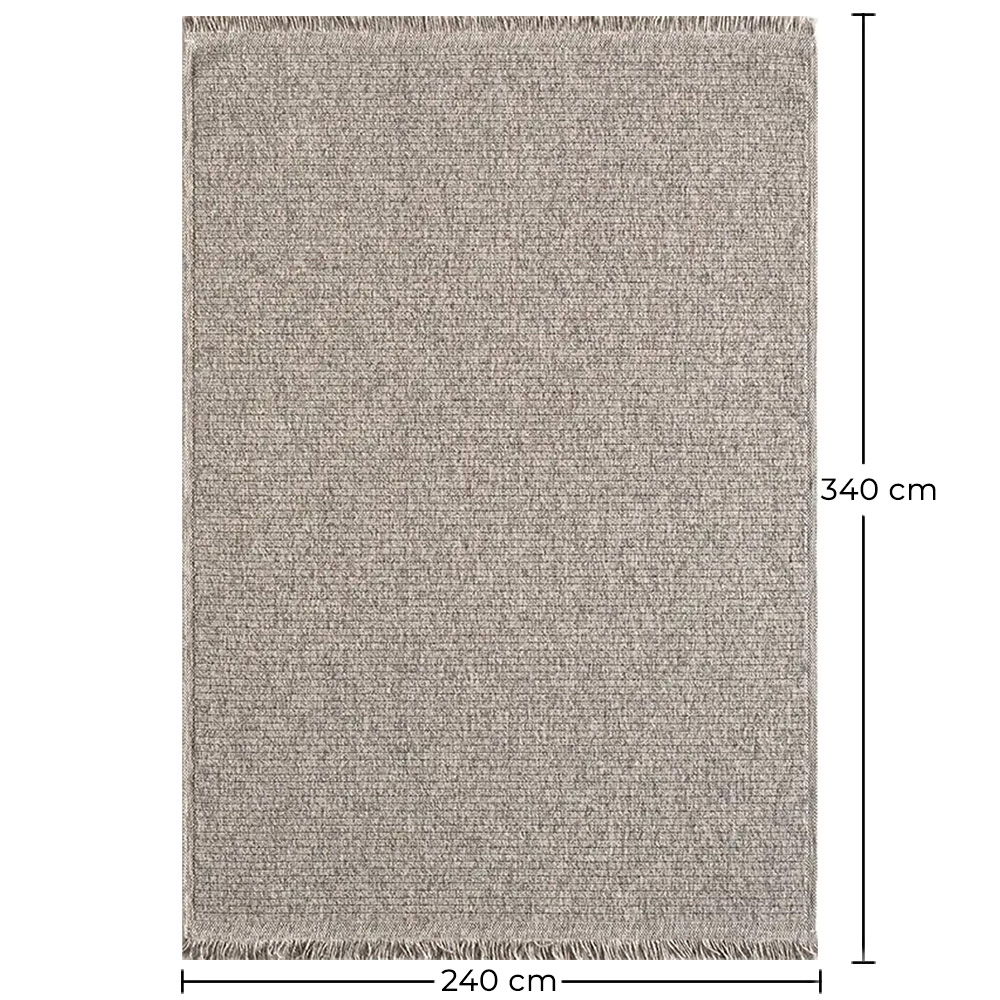Tapete Grande de Design Contemporâneo e Moderno - Bege (240x340 cm) - Harbor image 10