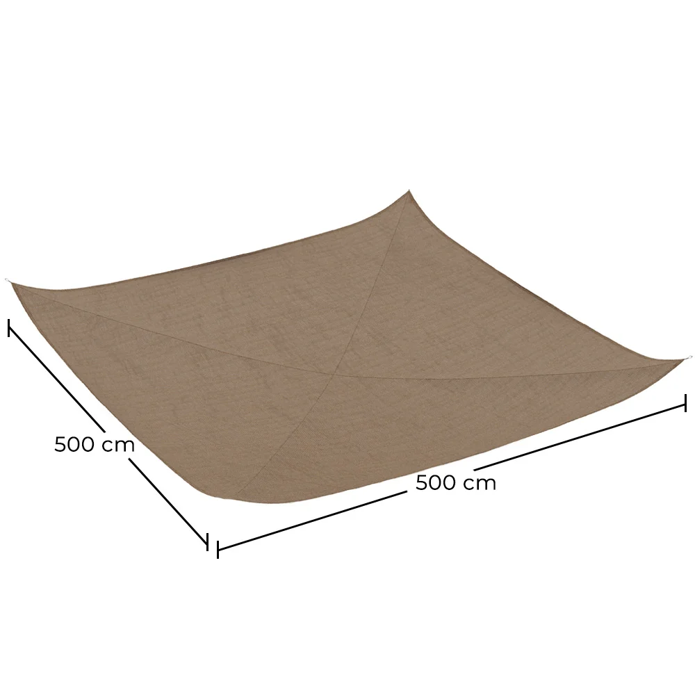 Toldo fibra de coco 5x5M - Vela de sombra 100 % Natural image 10