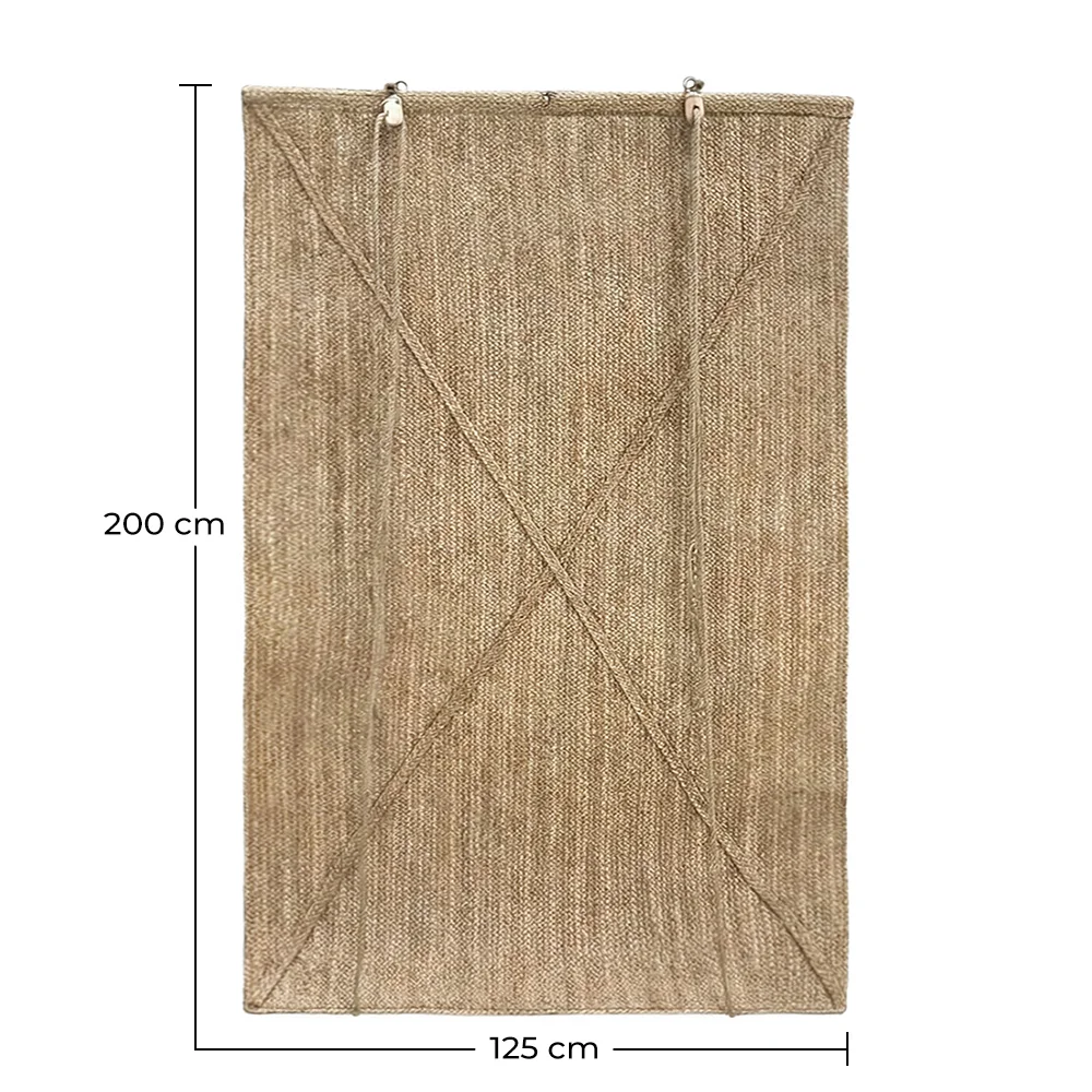 Persiana Enrolável para Exterior 200x125 cm – Cortina de Seagrass – Proteção Solar e Privacidade image 10