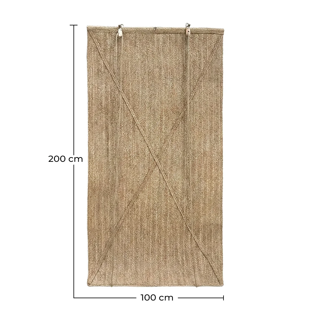 Persiana Enrolável para Exterior 200x100 cm – Cortina de Seagrass – Proteção Solar e Privacidade image 10