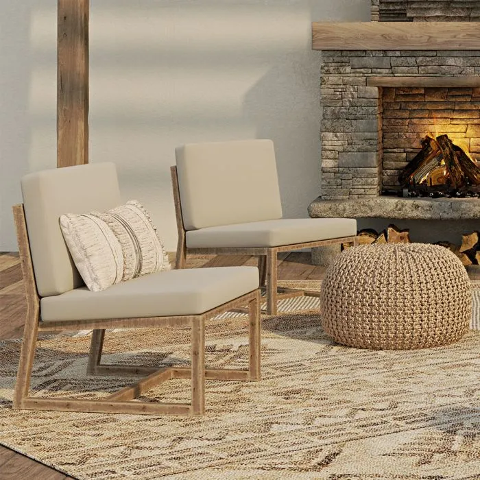 Cadeira Lounge de madeira Cadeira de design estilo Boho Bali