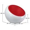 Cadeira Egg Poco  - Imitação de Couro image 7