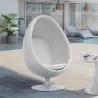 Poltrona de Design em Forma de Ovo - Estofada em Tecido - Eny image 7