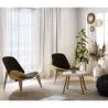 Poltrona de design - Poltrona Escandinava - Estofada em couro - Lucy image 7