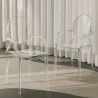 Conjunto de 4 Cadeiras de Jantar - Transparente - Design com Braços - Arthur image 7