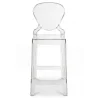 Banco Bar com Encosto - Design Transparente - 65cm - Victoria Queen image 7