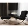Poltrona de Design com Descanso de Pés - Estofado em Couro Sintético - Town image 7