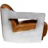 Cadeira de design com braços - Estofada em couro - Lounge image 7