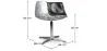 Cadeira Lounge - Cadeira de design - Couro e metal - Conhaque image 7