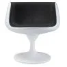 Cadeira Lounge - Cadeira de design branca - Estofada em tecido - Geneva image 7
