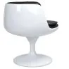 Cadeira Lounge - Cadeira de design branca - Estofada em couro - Genebra image 7
