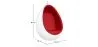 Poltrona de Design em forma de Ovo Suspensa - Estofada em Tecido - Eny image 7