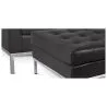 Poltrona de Design com Descanso de Pés - Estofado em Couro Sintético - Konel image 7
