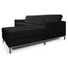 Chaise Longue de Design - Estofado em Couro - Direita - Sama image 7