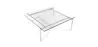 Mesa de centro quadrada - Vidro - 15 mm - Billo image 7