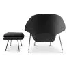  Poltrona de Design com Descanso de Pés - Estofado em Tecido - Womb image 7