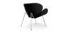 Poltrona de Design com Descanso de Pés - Estofado em Couro - Chunk image 7