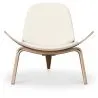 Poltrona de design - Poltrona escandinava - Estofamento em couro sintético - Lucy image 7