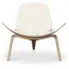 Poltrona de design - Poltrona escandinava - Estofamento em couro sintético - Lucy image 7
