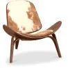 Poltrona de Design - Estilo Escandinavo - Estofada em Pele de Pónei - Lucy image 7