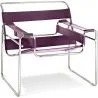 Cadeira Lounge - Couro e Metal - Ivan image 7