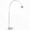 Luminária de Piso Metálica Arqueada com Base Redonda de Mármore – Arko image 7