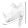 Cabeça de rinoceronte origami Resina image 7