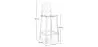 Banco Bar com Encosto - Design Transparente - 75cm - Victoria Queen image 7
