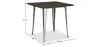 Mesa de jantar quadrada - Design industrial - Madeira e metal - Stylix  image 7