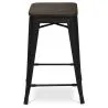 Banco Bar - Design Industrial - Madeira e Aço - 60cm -Stylix image 7