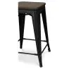 Banco Bar - Design Industrial - Madeira e Aço - 60cm -Stylix image 7