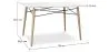 Mesa de jantar retangular - Design escandinavo - Madeira - 110 x 80 cm image 7