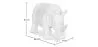  Figura Decorativa Rinoceronte - Branco Fosco - Rhyn image 7