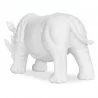  Figura Decorativa Rinoceronte - Branco Fosco - Rhyn image 7