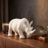  Figura Decorativa Rinoceronte - Branco Fosco - Rhyn image 7