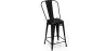 Banco Bar com Encosto - Design Industrial - 60cm - Stylix image 7