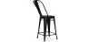 Banco Bar com Encosto - Design Industrial - 60cm - Stylix image 7