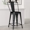 Banco Bar com Encosto - Design Industrial - 60cm - Stylix image 7