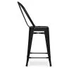 Banco Bar com Encosto - Design Industrial - 60cm - Stylix image 7