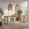 Cadeira de jantar em rotim - Estilo Boho - Mia image 7