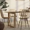 Cadeira de jantar em rotim - Estilo Boho - Mia image 7