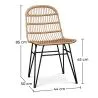 Cadeira de Jantar em Rattan - Estilo Boho - Many image 7