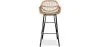 Banco Bar em Rattan com Braços - Estilo Boho Bali - 75cm - Many image 7